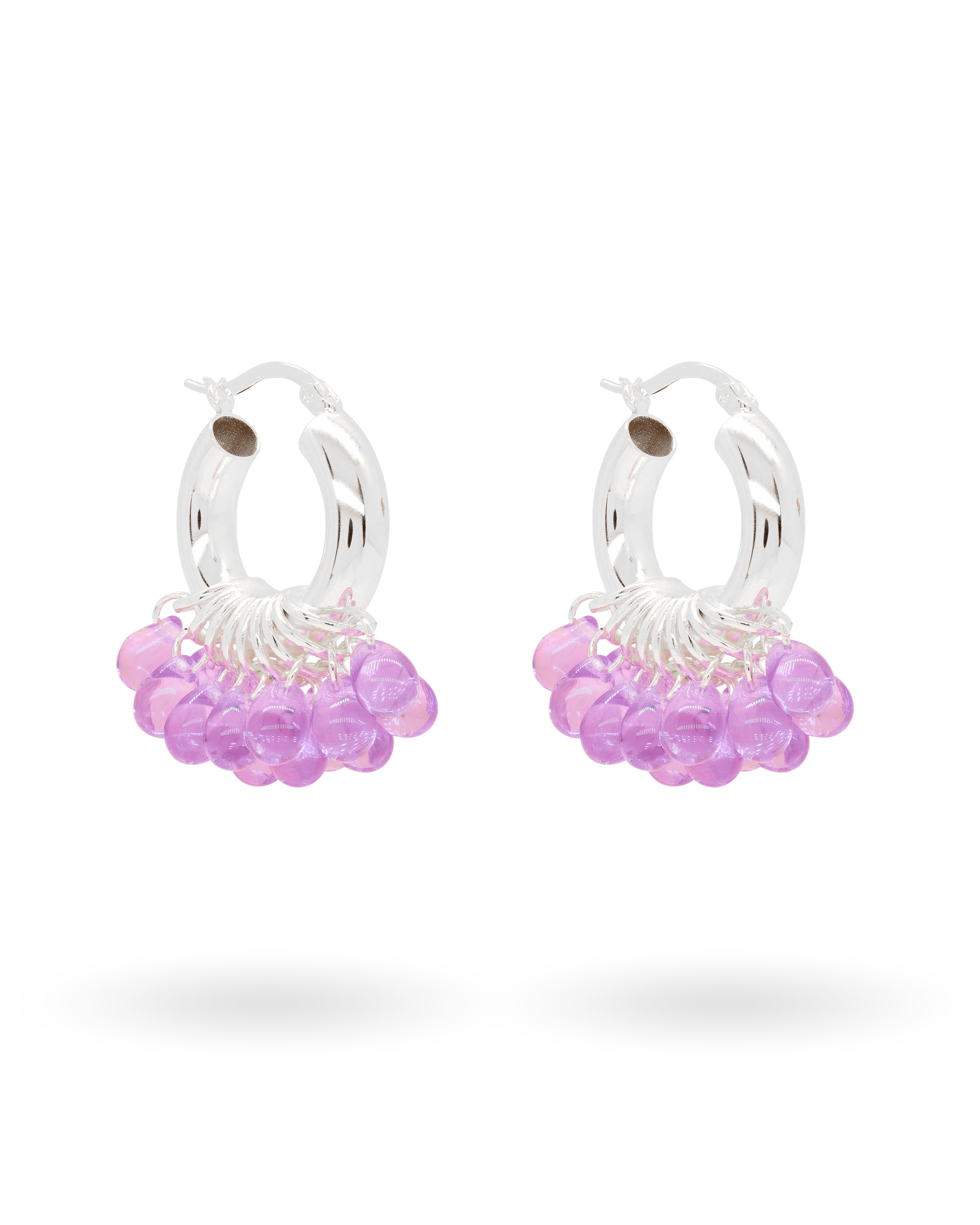 Plumtastic Earrings in Silver