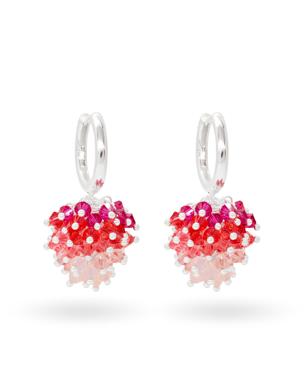 Strawberry Sweetie Earrings in Silver