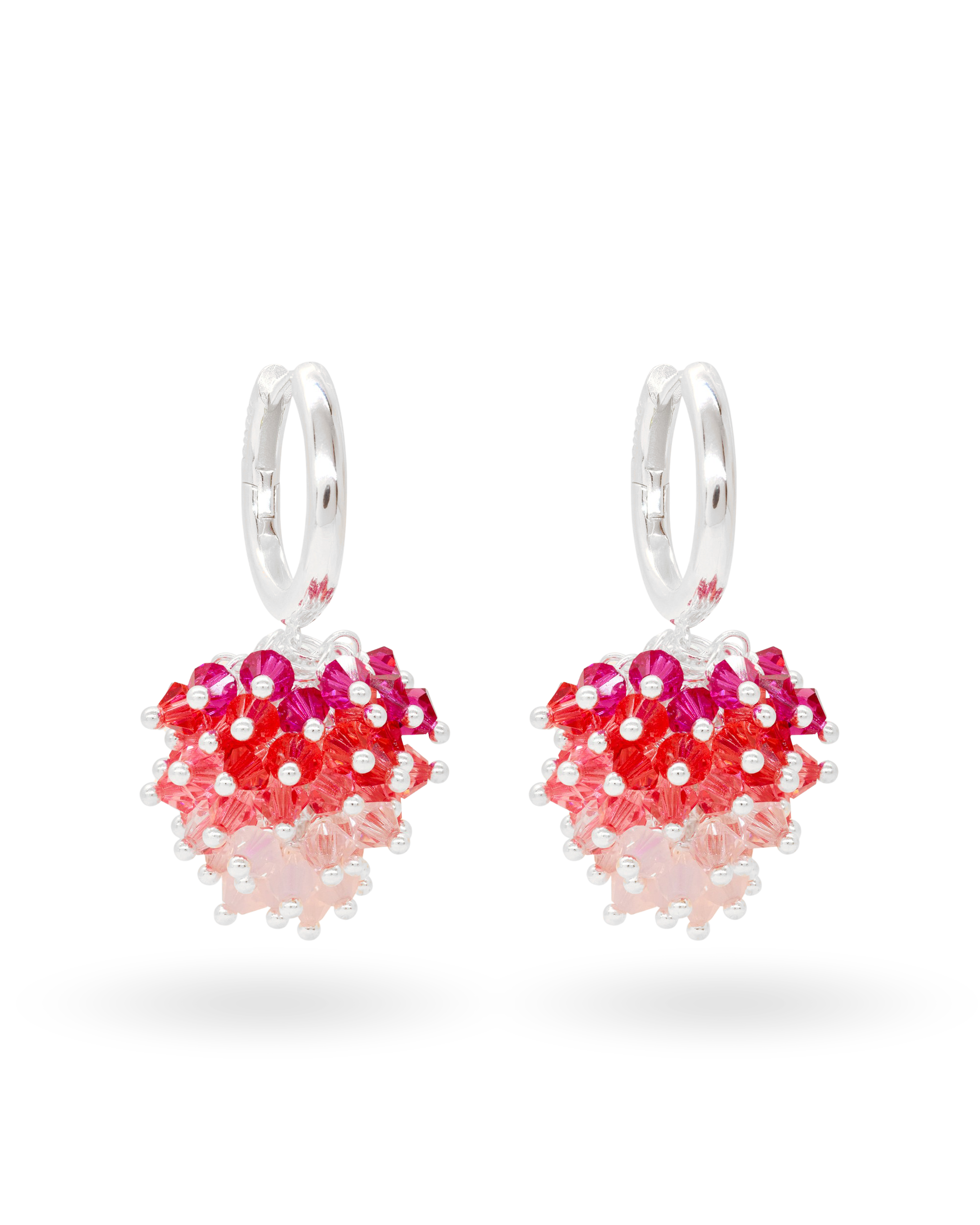 Strawberry Sweetie Earrings in Silver