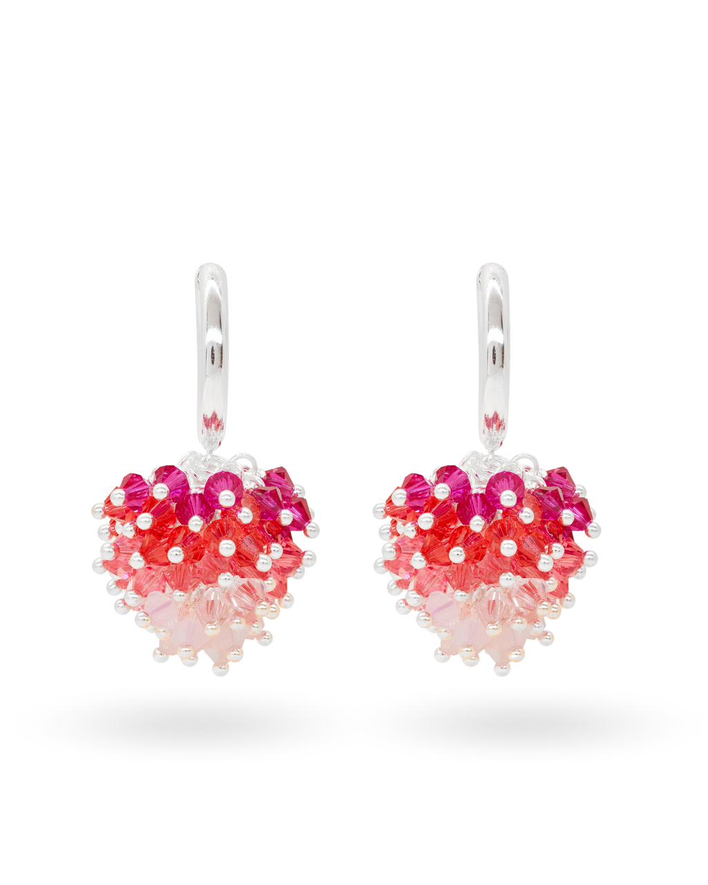 Strawberry Sweetie Earrings in Silver