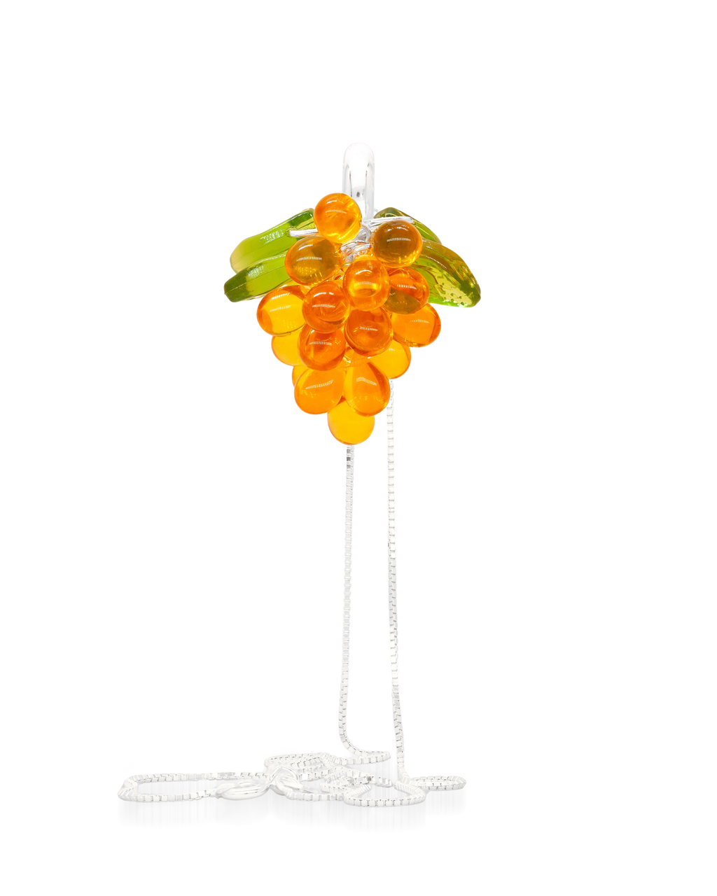 Apricot Jelly Necklace in Silver