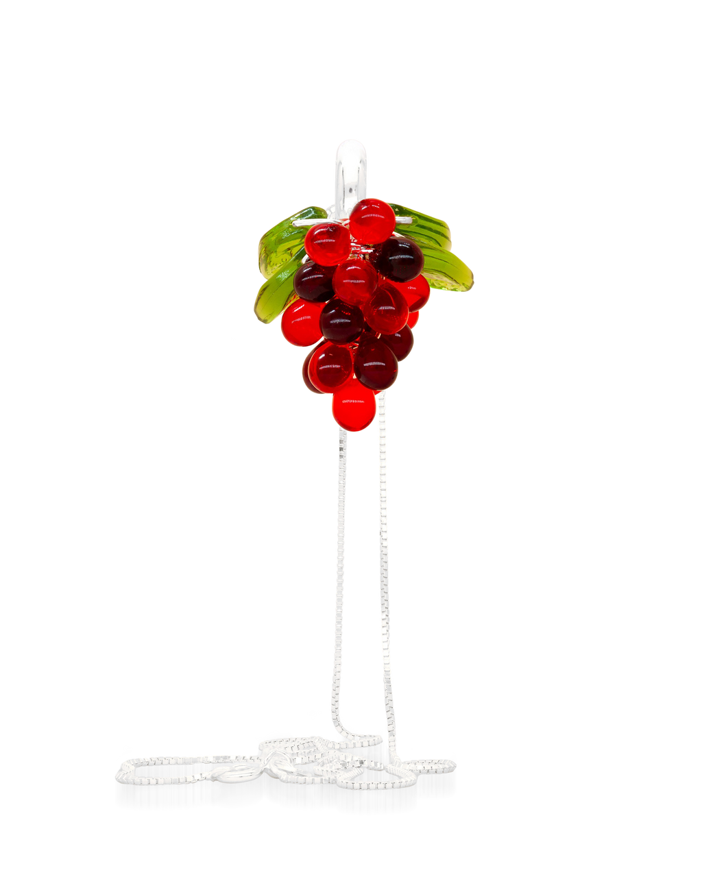 Candy Currant Jelly Necklace in Silver