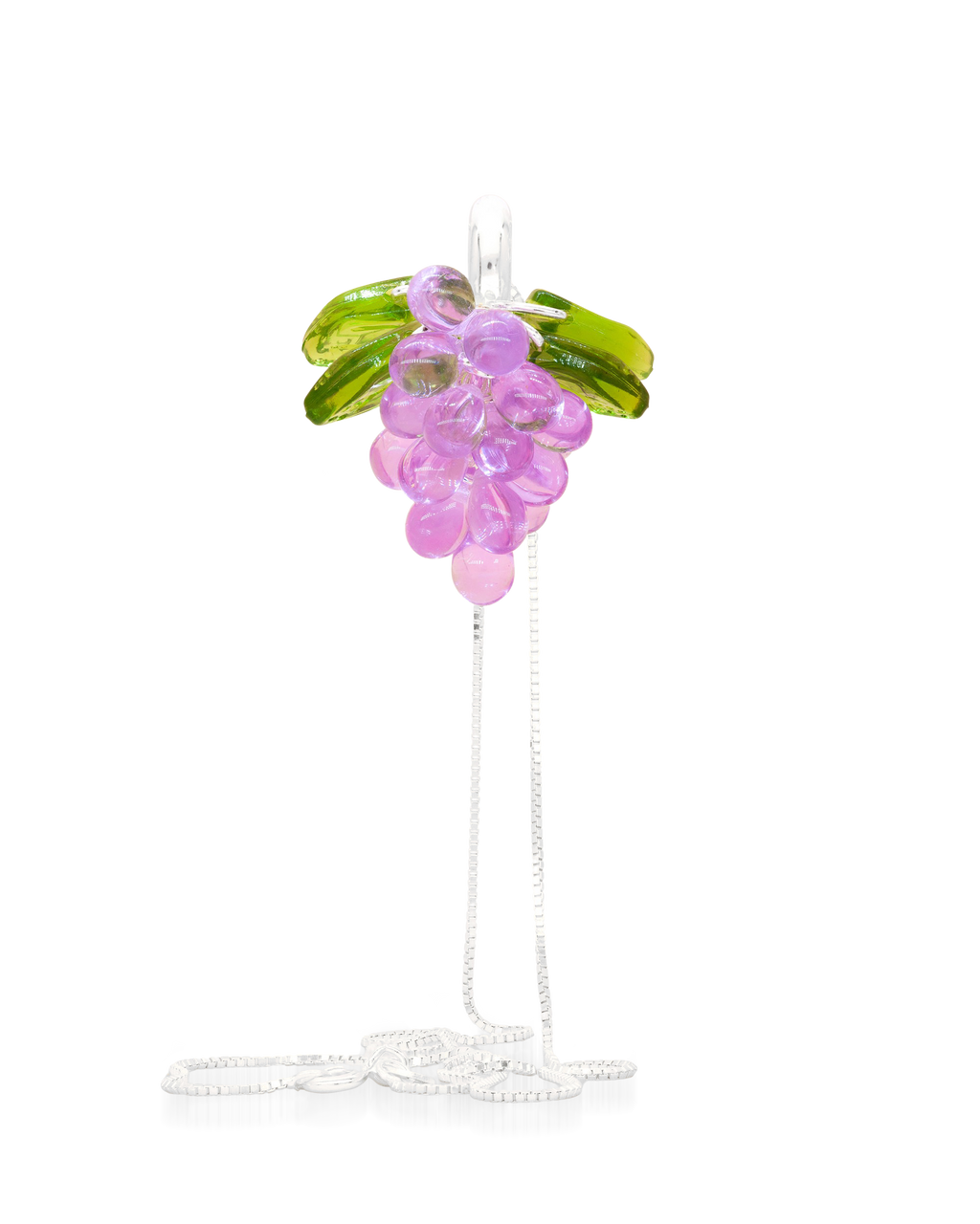 Lavender Jelly Necklace in Silver