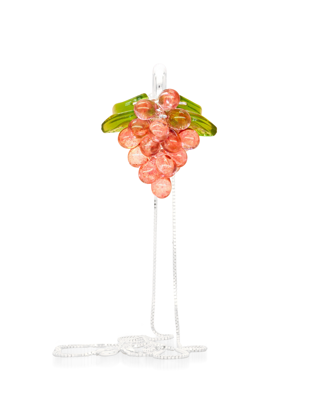 Raspberry Jelly Necklace in Silver