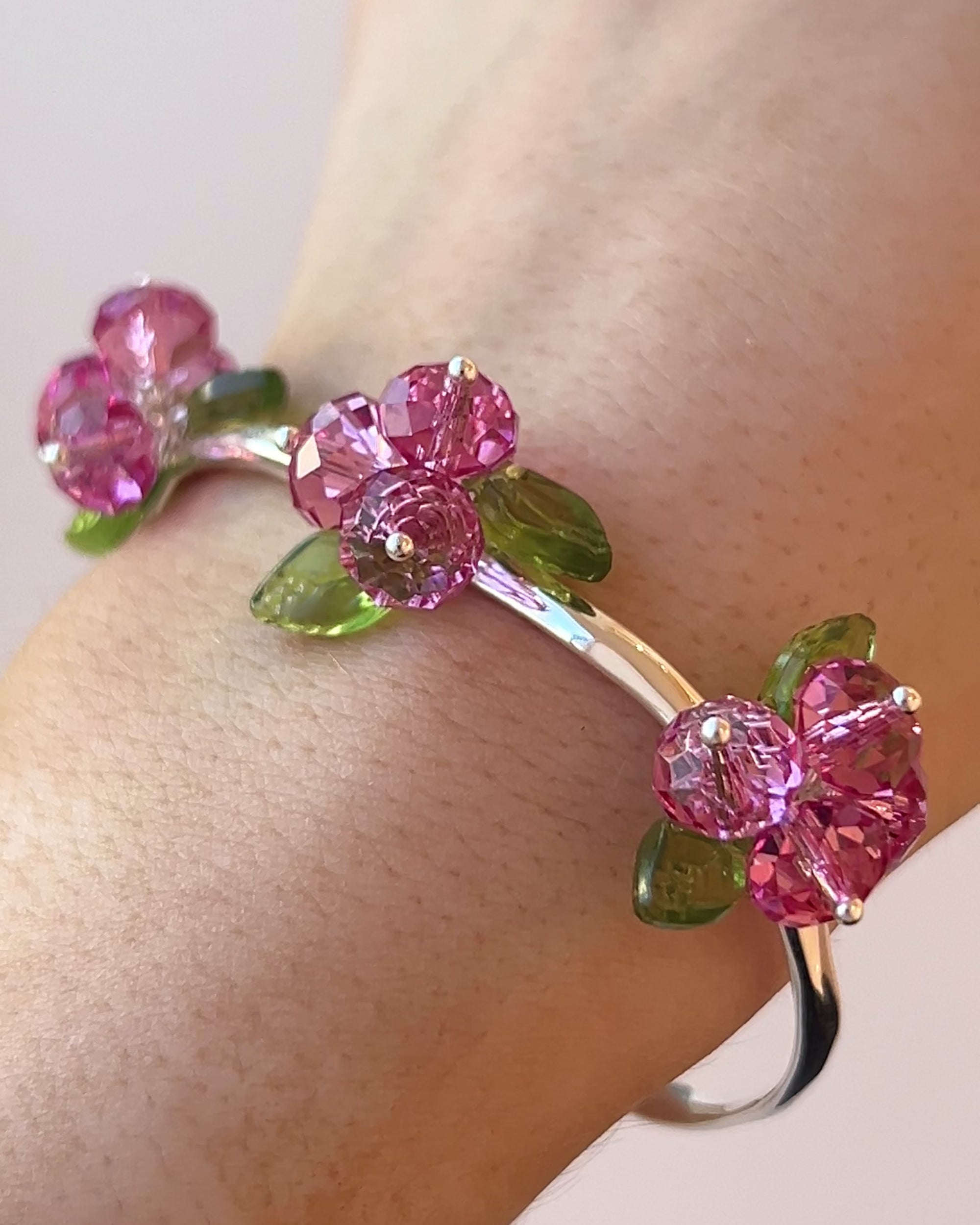 Rose Romance Bracelet in Silver