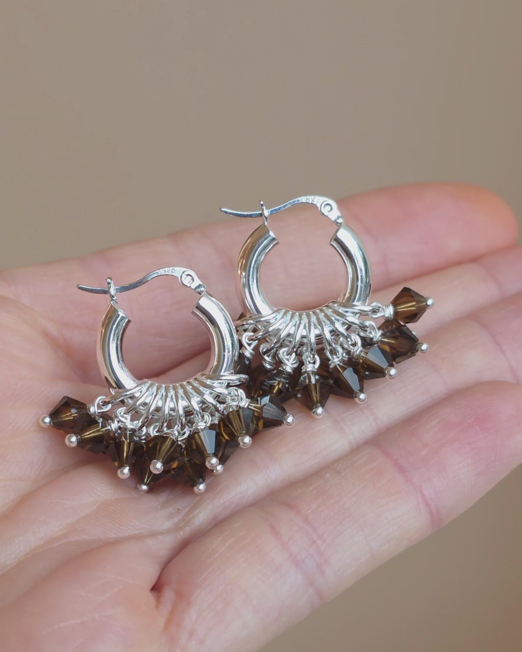 Mini Chocolicious Earrings in Silver