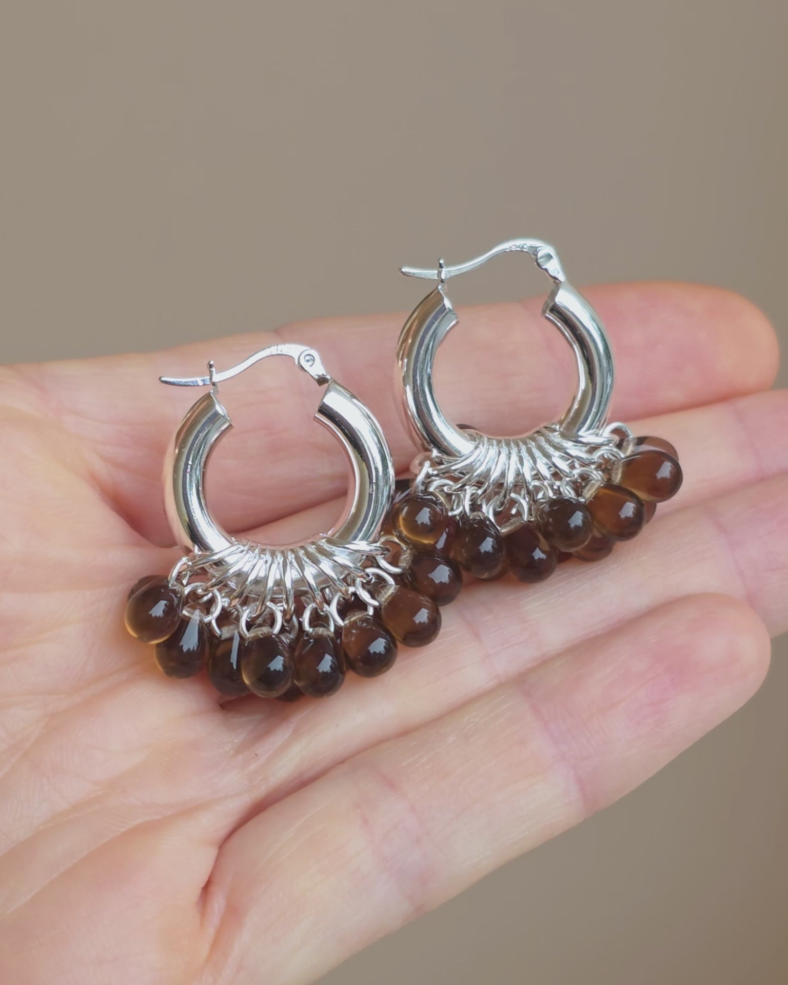 Choco Pops Earrings in Silver